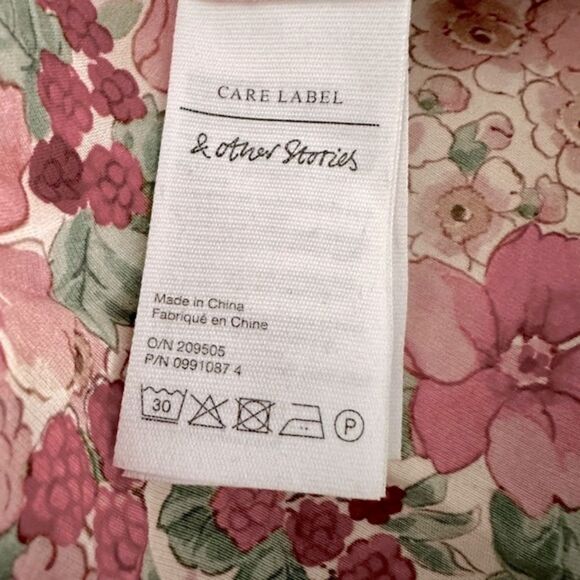 & Other Stories Printed Puff Sleeve Maxi Dress Size 2 • BLOGGER FAVORITE • - Picture 12 of 14